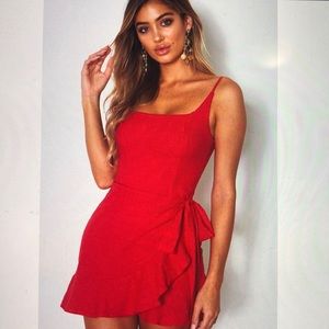 Bet on me mini dress - Red
